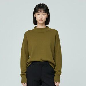 ANTHROPOLOGIE CASHMERE Sweater NEW Olive M